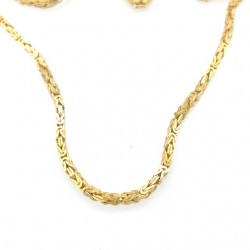 Złoty łańcuszek - 55cm -  królewski - bizantyjski