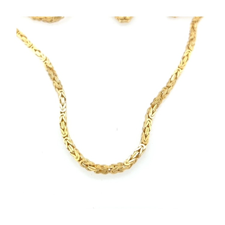 Złoty łańcuszek - 55cm -  królewski - bizantyjski