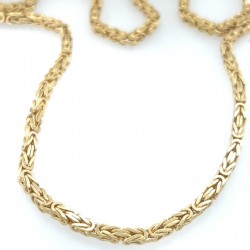 Złoty łańcuszek - 60 cm - królewski - bizantyjski