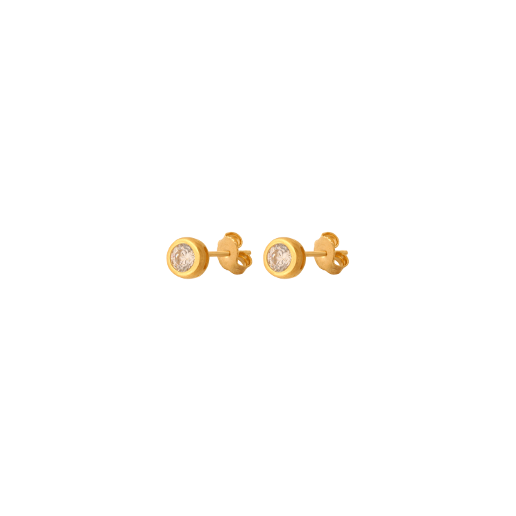 Kolczyki złote z cyrkonią